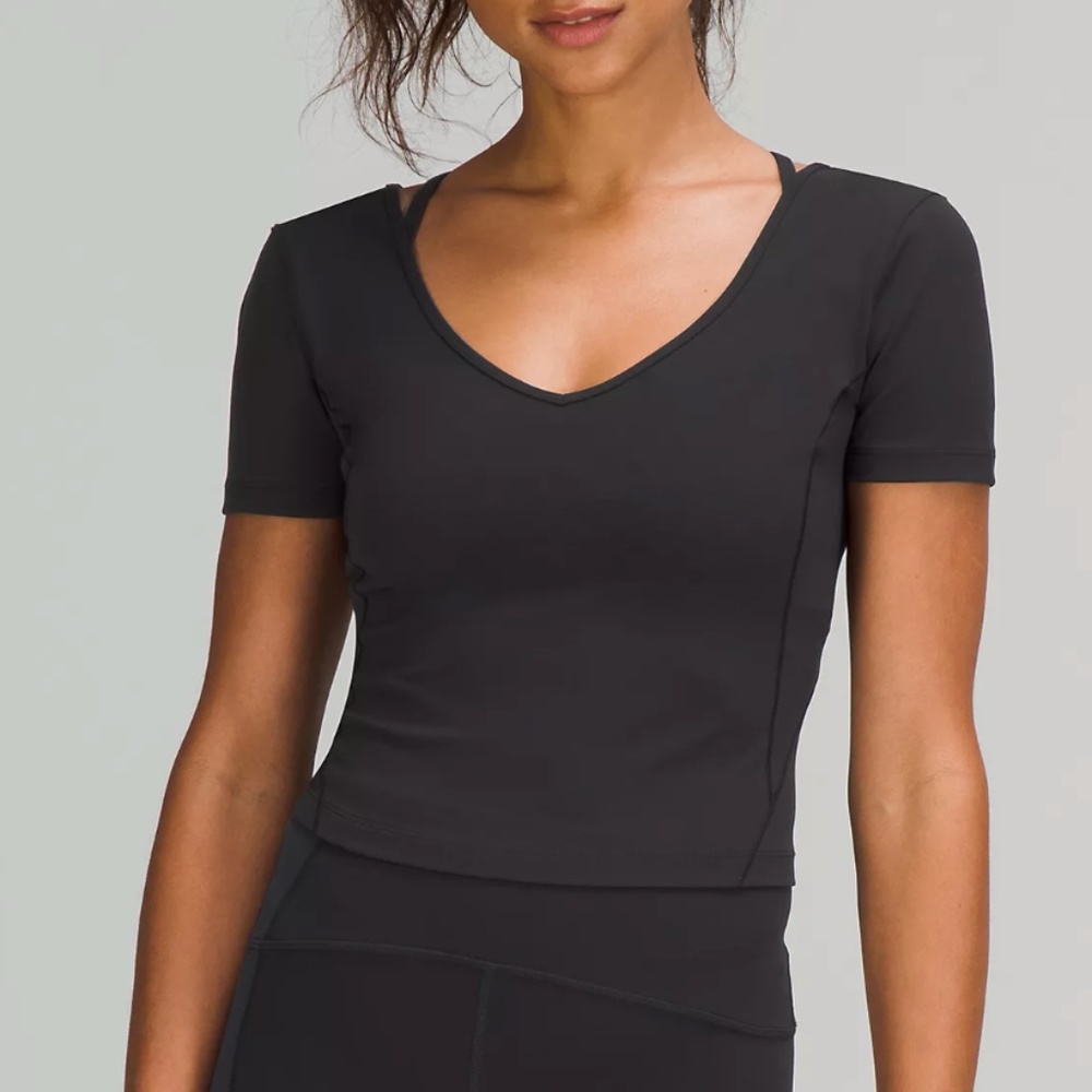 Lululemon NWT Align T-Shirt Black Size 4